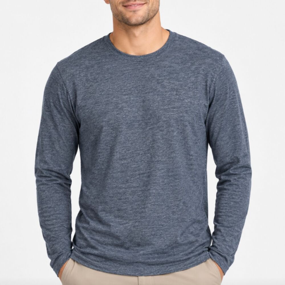 Men Lululemon 5 Year Basic Long Sleeve Shirt Heathered Gray Extra Large Athletic